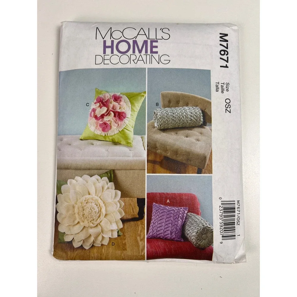 McCalls Butterick Sewing Patterns Lot M7020 M7598‎ M7698 B4146 Home Decorating